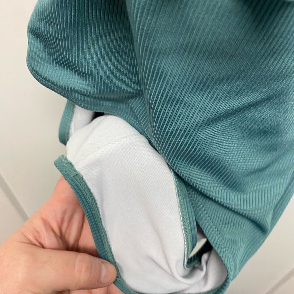 ✅Shein one piece moss green bathing suit - Picture 4 of 6